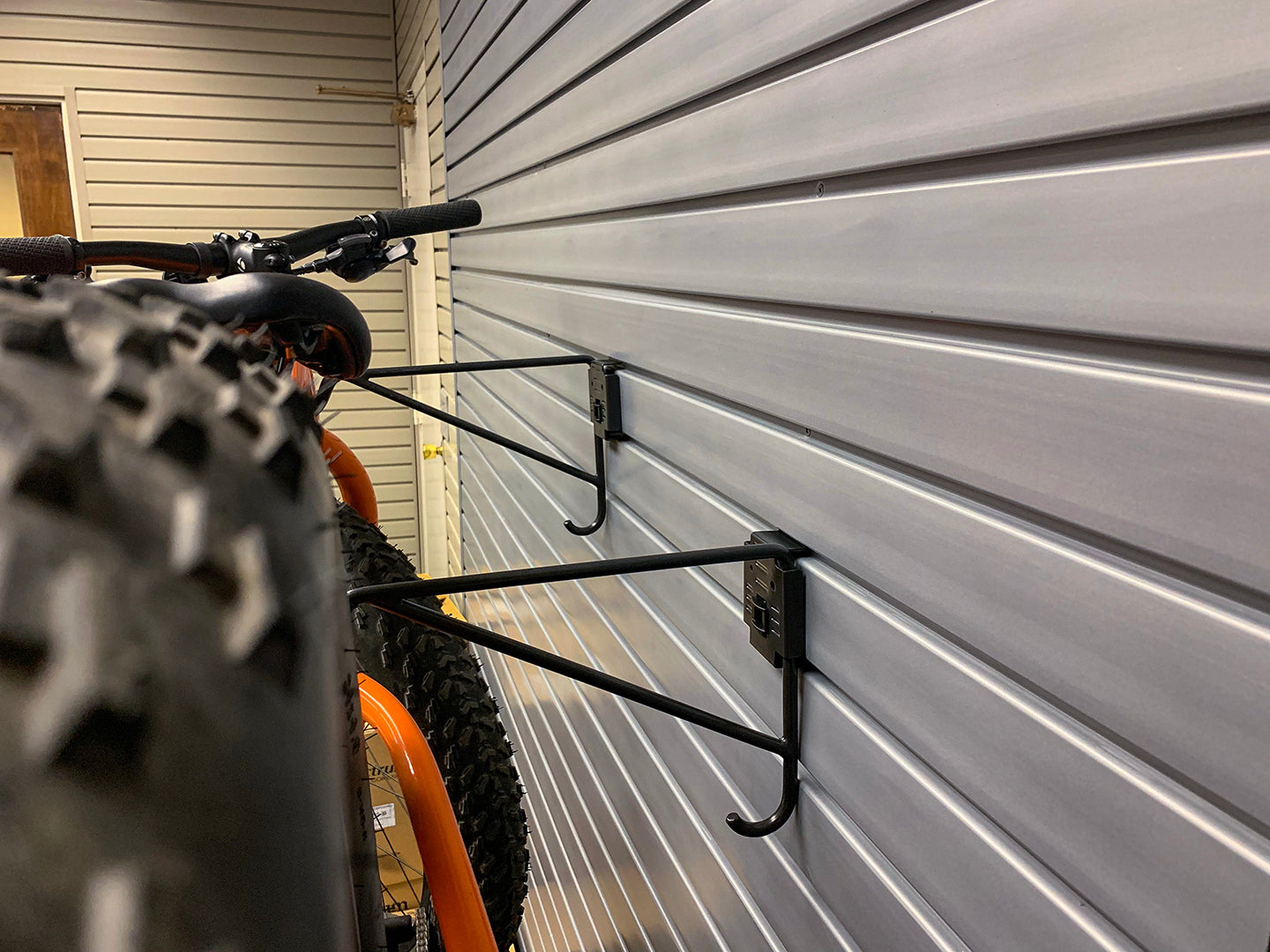 Horizontal Bike Hooks (Pair) with Lock