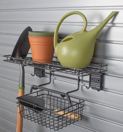 Garden Center Basket and Shelf